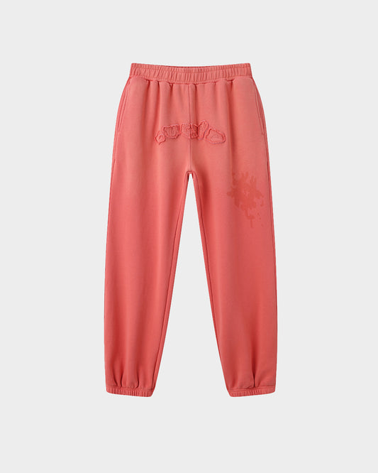 Acid Wash Applique Wideleg Sweatpants