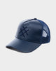 Vegan Leather Logo Trucker Cap