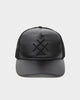 Vegan Leather Logo Trucker Cap