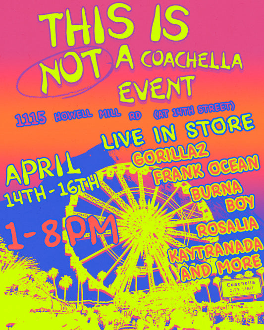This is (not) Coachella 2023 | live from the shop.