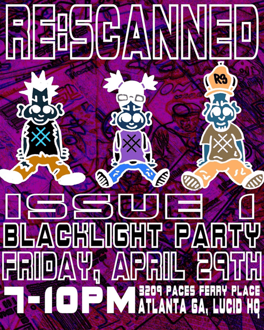 Black Light Dance Party hosted by Re:scanned magazine.