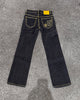 Black and Yellow Big E Green Jeans