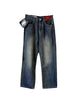 Slash Pockets Baggy Denim