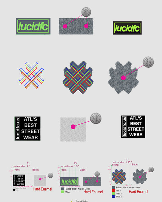 Lucid FC Die Cast Lapel Pin Set