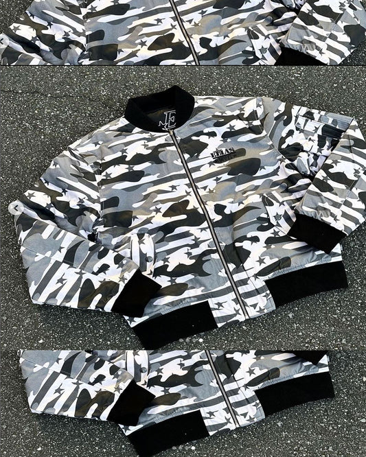 Elias Snow Camo Bomber Jacket