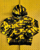 Black & Yellow Camo Elias Zip Hoodie